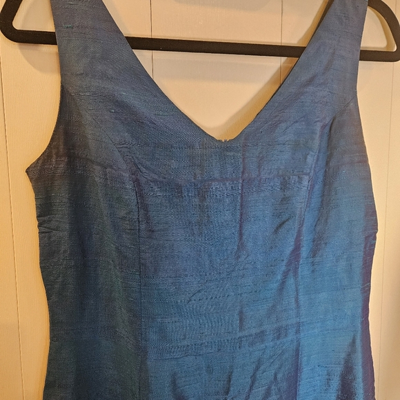 Vintage Mica(Holt Renfrew) textured Raw silk dress - Picture 2 of 8